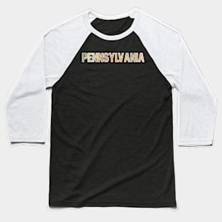 Pennsylvania Pastel Tie Dye Baseball T-Shirt